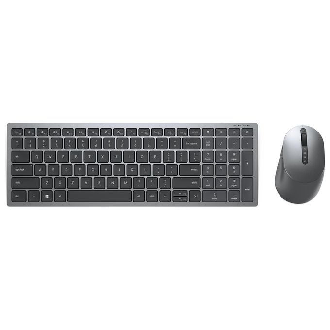 Dell Wireless Keyboard and Mouse KM7120W Set Mouse e Tastiera senza Fili 2.4 GHz Bluetooth 5.0 Titan Gray - Disponibile in 3-4 giorni lavorativi Dell