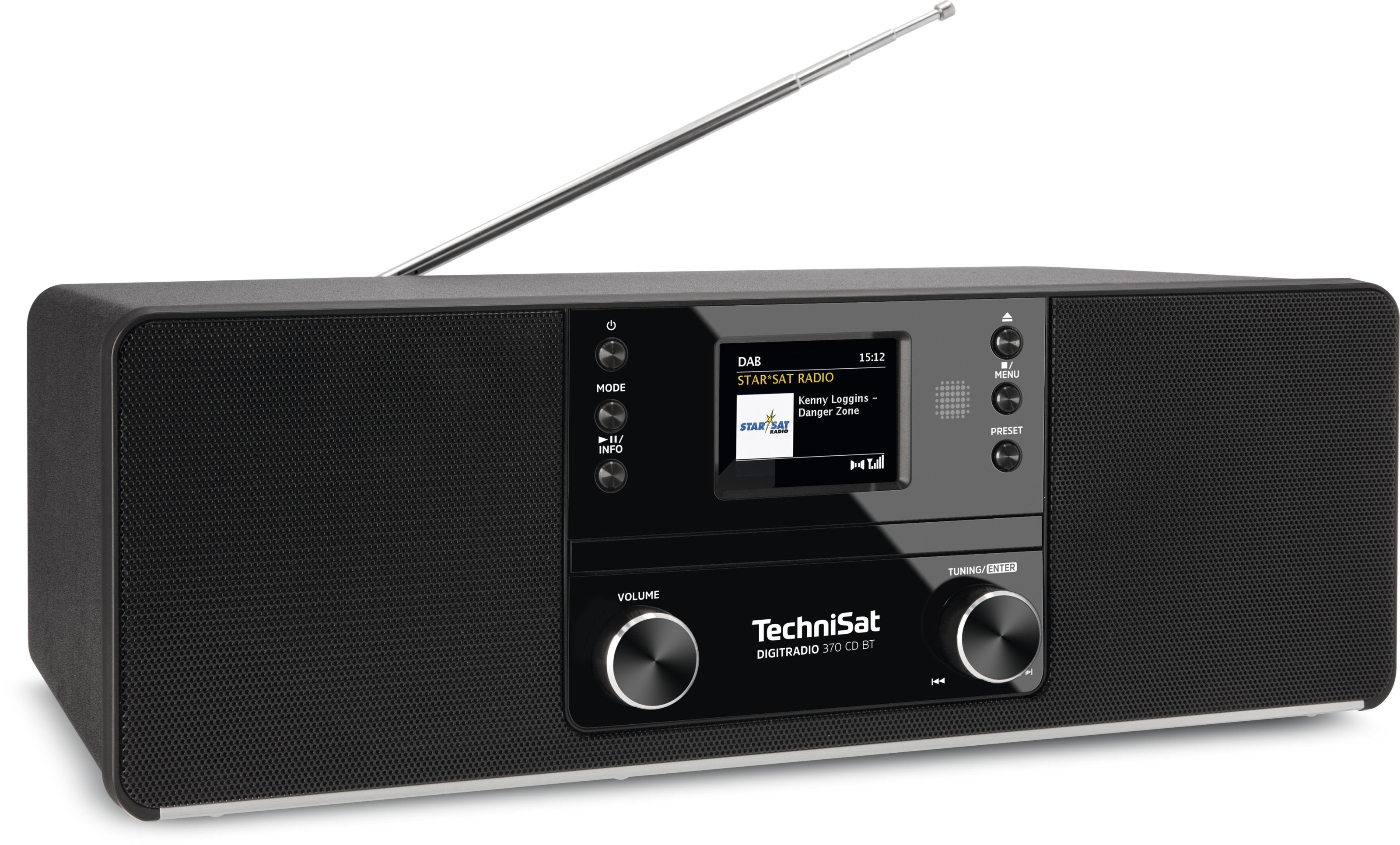 TechniSat DIGITRADIO 370 CD BT Personale Analogico e digitale Nero - Disponibile in 6-7 giorni lavorativi