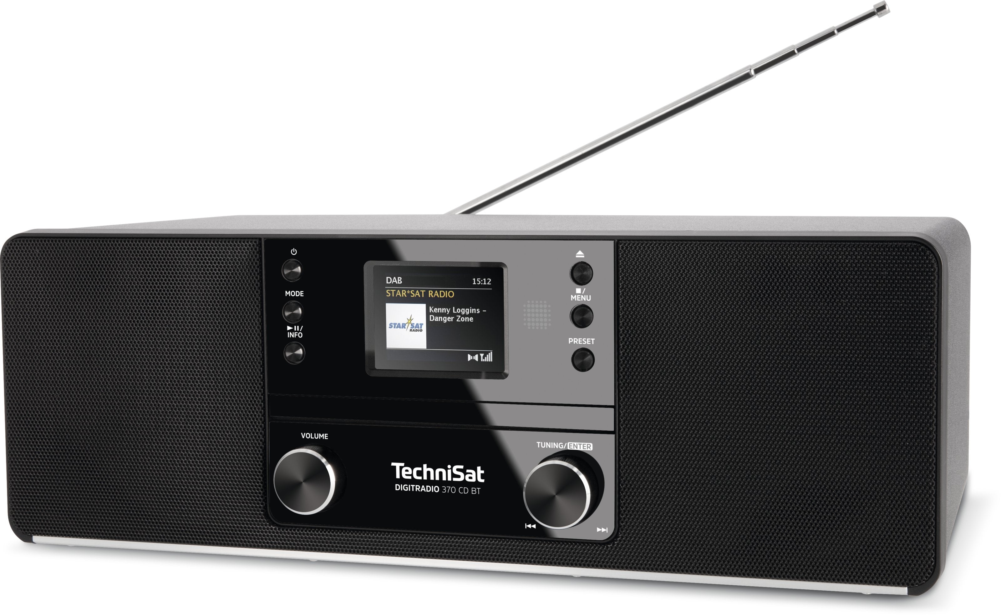 TechniSat DIGITRADIO 370 CD BT Personale Analogico e digitale Nero - Disponibile in 6-7 giorni lavorativi