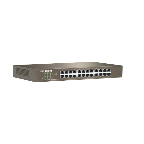 SWITCH IP-COM G1024D v7.0 24P GIGABIT UNMANAGED 1U,13-inch Rack-mountable - Disponibile in 3-4 giorni lavorativi