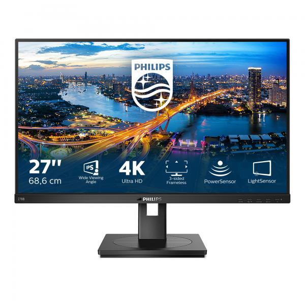 Monitor Nuovo MONITOR PHILIPS LED 27"Wide 278B1/00 IPS 3840x2160 4ms 350cd/mq 1.000:1 2x2W MM 2 HDMI DP - Disponibile in 3-4 giorni lavorativi