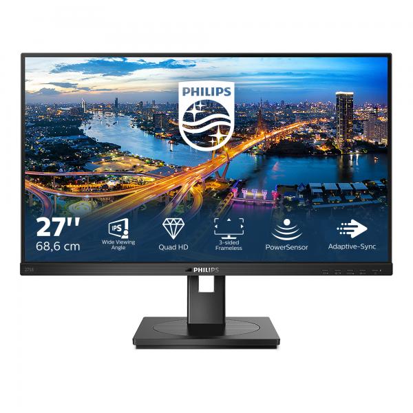 Monitor Nuovo MONITOR PHILIPS LED 27"Wide 275B1/00 IPS 2560x1440 4ms 300cd/mq 1.000:1 2x2W MM Pivot RegH DVI HDMI DP HUB USB - Disponibile in 3-4 giorni lavorativi