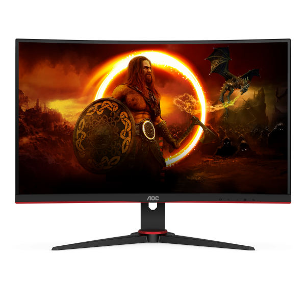 Monitor Gaming MONITOR AOC 27" VA HDMI DP GAMING DP 240HZ 0,5MS CURVED C27G2ZE/BK - Disponibile in 3-4 giorni lavorativi