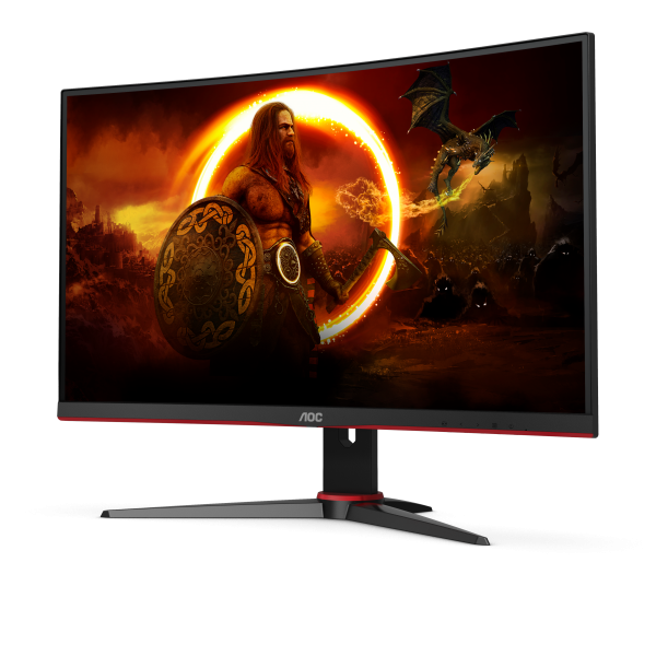 Monitor Gaming MONITOR AOC 27" VA HDMI DP GAMING DP 240HZ 0,5MS CURVED C27G2ZE/BK - Disponibile in 3-4 giorni lavorativi