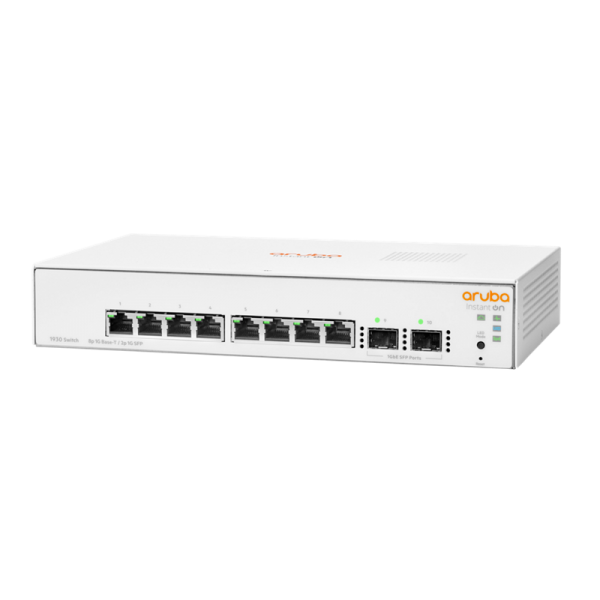 HPE Networking Instant On Switch Series 1930 JL680A 8G MANAGED 8XRJ45 10/100/1000 + 2SFP 1GBE GARANZIA A VITA - Disponibile in 3-4 giorni lavorativi