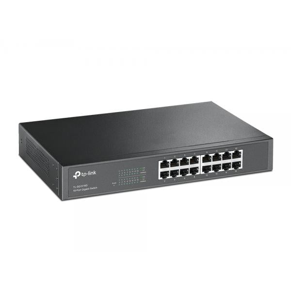 SWITCH TP-LINK TL-SG1016D 16P LAN GIGABIT DESKTOP/RACKMOUNT 10/100/1000Mbps RJ45 CASE ACCIAIO - Disponibile in 3-4 giorni lavorativi