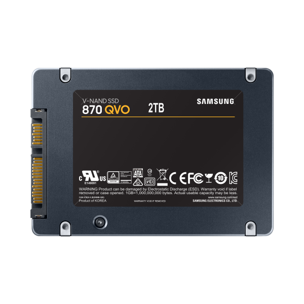 SSD INTERNO SAMSUNG 870 QVO 2TB 2.5" SATA III MZ-77Q2T0BW - Disponibile in 3-4 giorni lavorativi