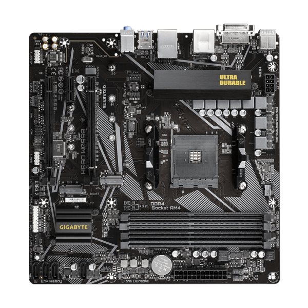 Scheda Madre Gigabyte B550M DS3H mATX DDR4 AM4 AMD B550 AMD AM4 - Disponibile in 3-4 giorni lavorativi