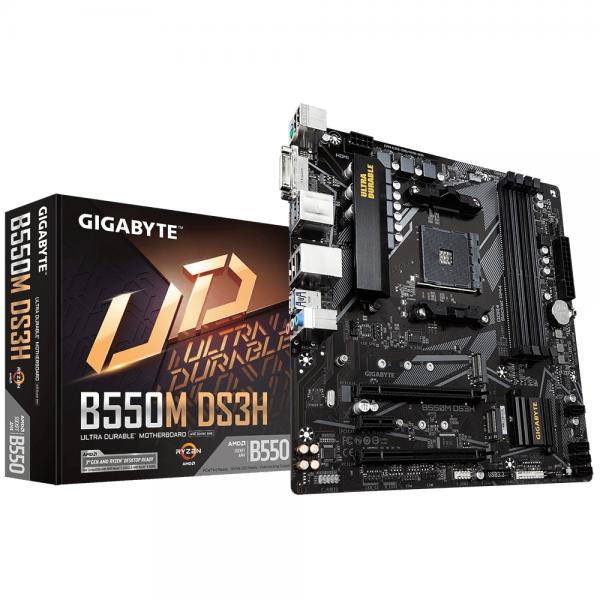 Scheda Madre Gigabyte B550M DS3H mATX DDR4 AM4 AMD B550 AMD AM4 - Disponibile in 3-4 giorni lavorativi