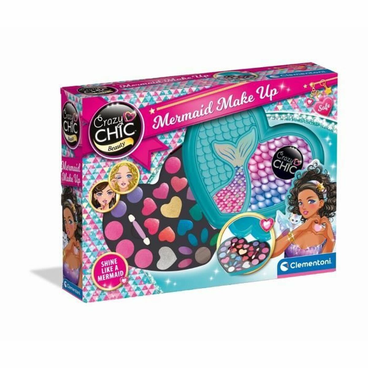 Set di Trucchi per Bambini Clementoni Crazy Chic Beauty Mermaid Make up - Disponibile in 3-4 giorni lavorativi