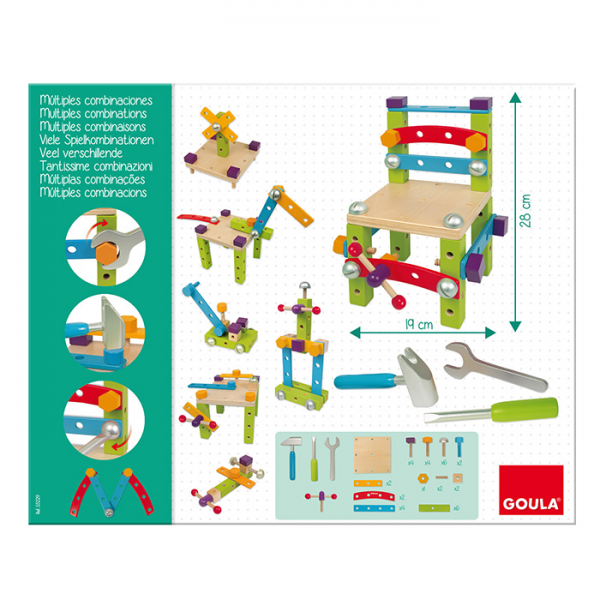 Gioco di costruzioni - GOULA - Set multi costruzione - Costruisci 7 modelli diversi - Disponibile in 3-4 giorni lavorativi