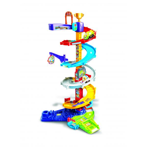 Vtech - Tut Tut Bolides - mega circuito a spirale 2 in 1 (+ titouan, pazzo per la ruota) - Disponibile in 3-4 giorni lavorativi