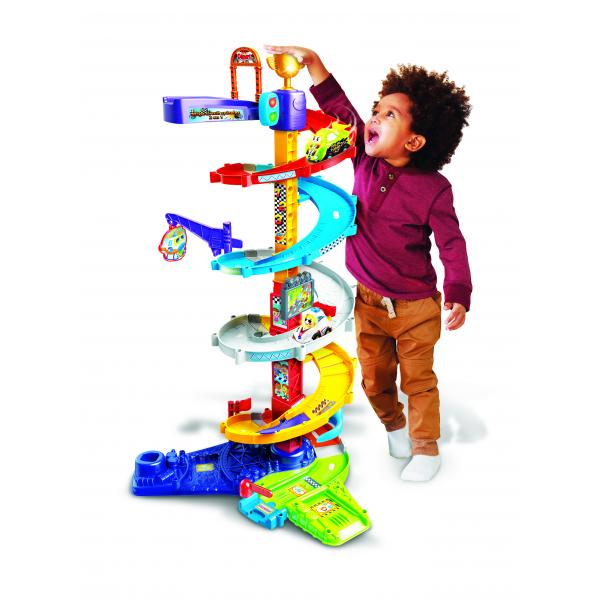 Vtech - Tut Tut Bolides - mega circuito a spirale 2 in 1 (+ titouan, pazzo per la ruota) - Disponibile in 3-4 giorni lavorativi