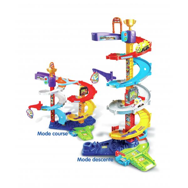 Vtech - Tut Tut Bolides - mega circuito a spirale 2 in 1 (+ titouan, pazzo per la ruota) - Disponibile in 3-4 giorni lavorativi