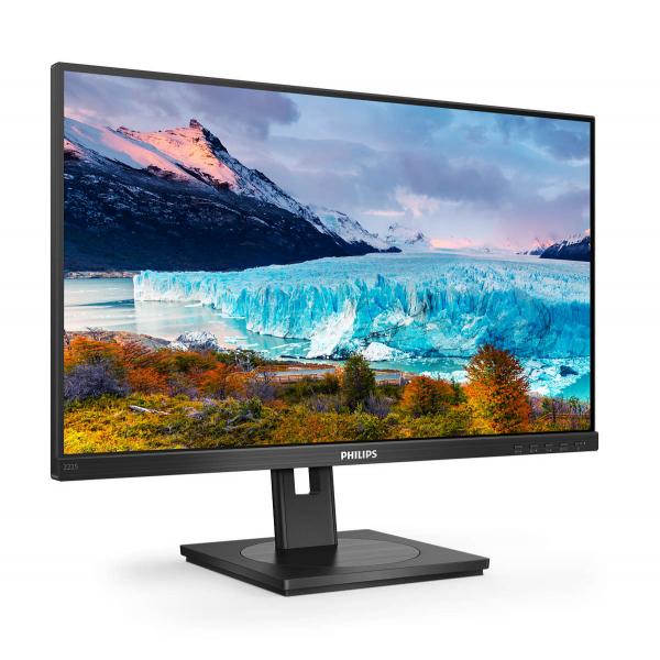 Monitor Nuovo MONITOR PHILIPS LED 21.5" Wide 222S1AE/00 IPS 0.248 1920x1080 Full HD 4ms 250cd/m 1000:1 2x2W MM PIVOT RegH VGA DP HDMI DP - Disponibile in 3-4 giorni lavorativi