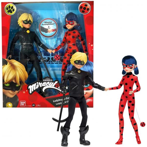 Miraculous Ladybug - Confezione da 2 Fashion Dolls 26 cm - Disponibile in 3-4 giorni lavorativi