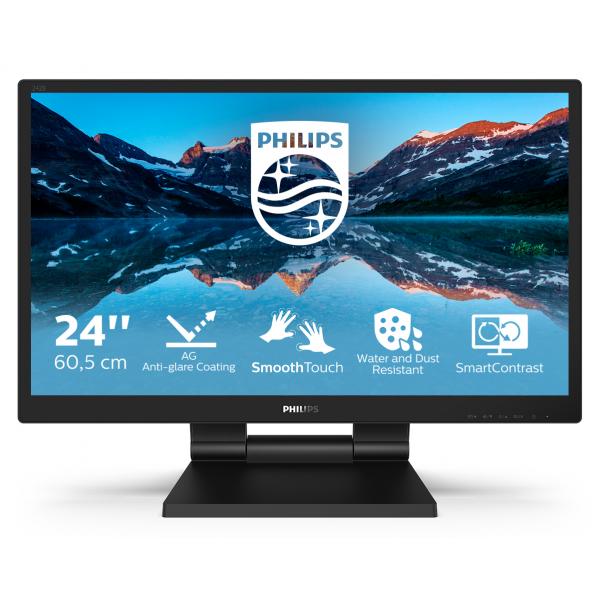 Monitor Nuovo MONITOR PHILIPS TOUCH LED 23.8" Wide 242B9TL/00 IPS 1920x1080 5ms 250cd/mq 1000:1(50.000.000:1)2x2WMM ReginH VGA DVI HDMI DP USB - Disponibile in 3-4 giorni lavorativi