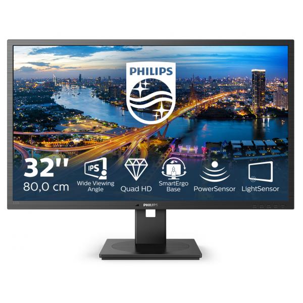 Monitor Nuovo MONITOR PHILIPS LED 31.5" 325B1L/00 IPS 2560x1440 4ms 250cd/m 1200:1 (50.000.000:1)2x3W MM PIVOT RegH HDMI DP 4USB - Disponibile in 3-4 giorni lavorativi