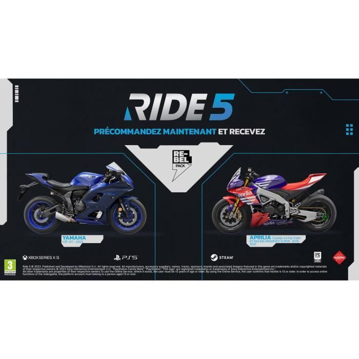 RIDE 5  Gioco per PS5 - Disponibile in 3-4 giorni lavorativi