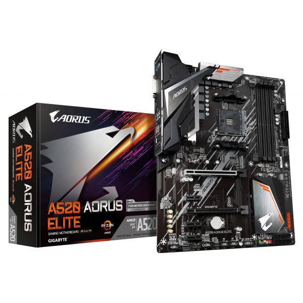 Scheda Madre Gigabyte A520 AORUS ELITE AMD A520 AMD AM4 - Disponibile in 3-4 giorni lavorativi