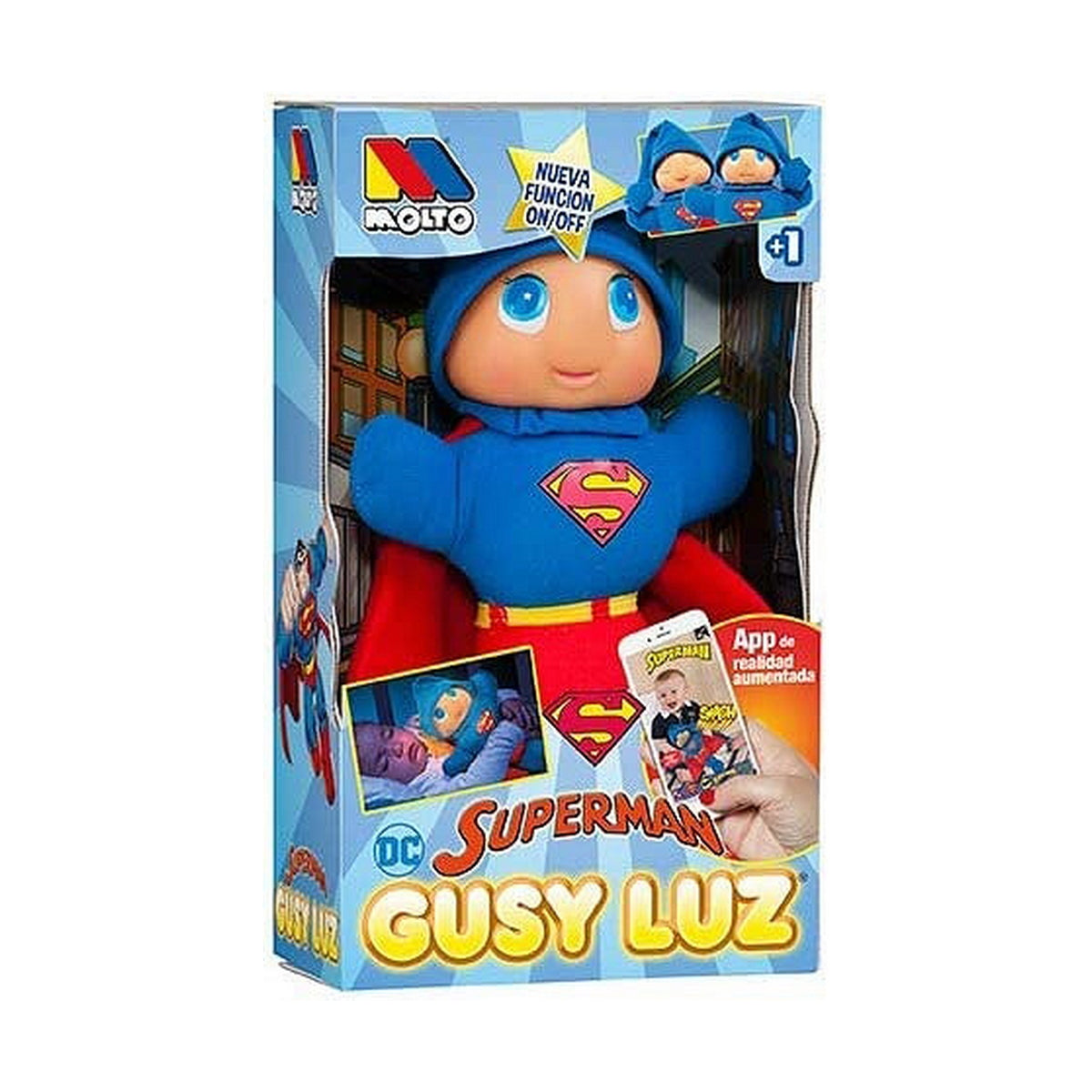 Peluche My Other Me Superman Gusy Luz 28 cm - Disponibile in 3-4 giorni lavorativi