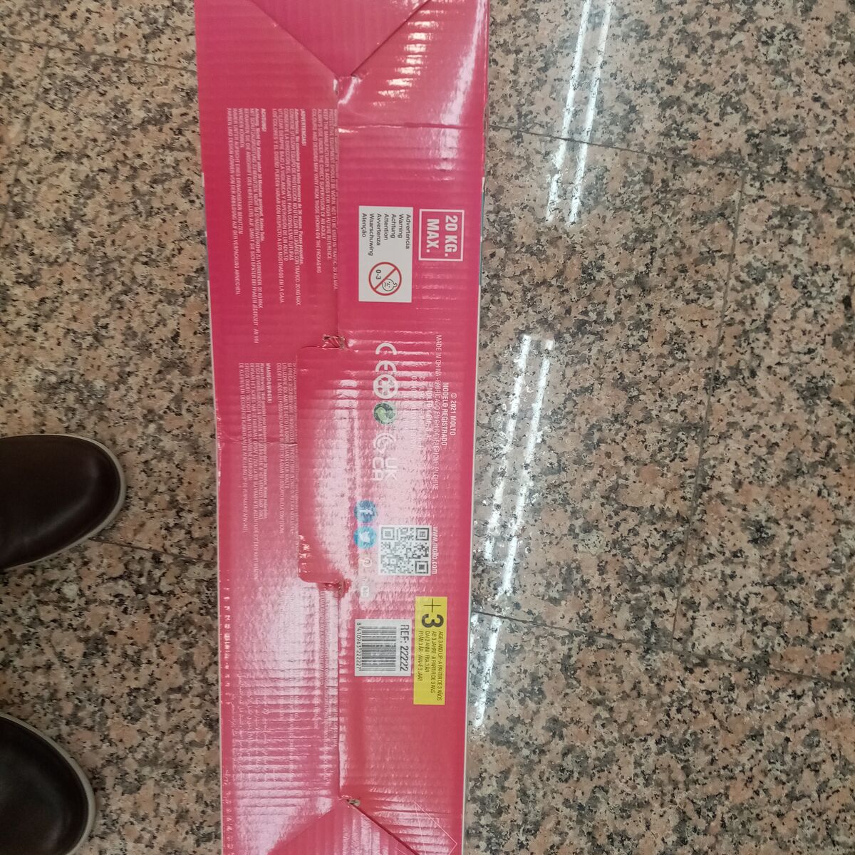 Monopattino Scooter Moltó Maxi Rosa Luci (56 cm) - Disponibile in 3-4 giorni lavorativi