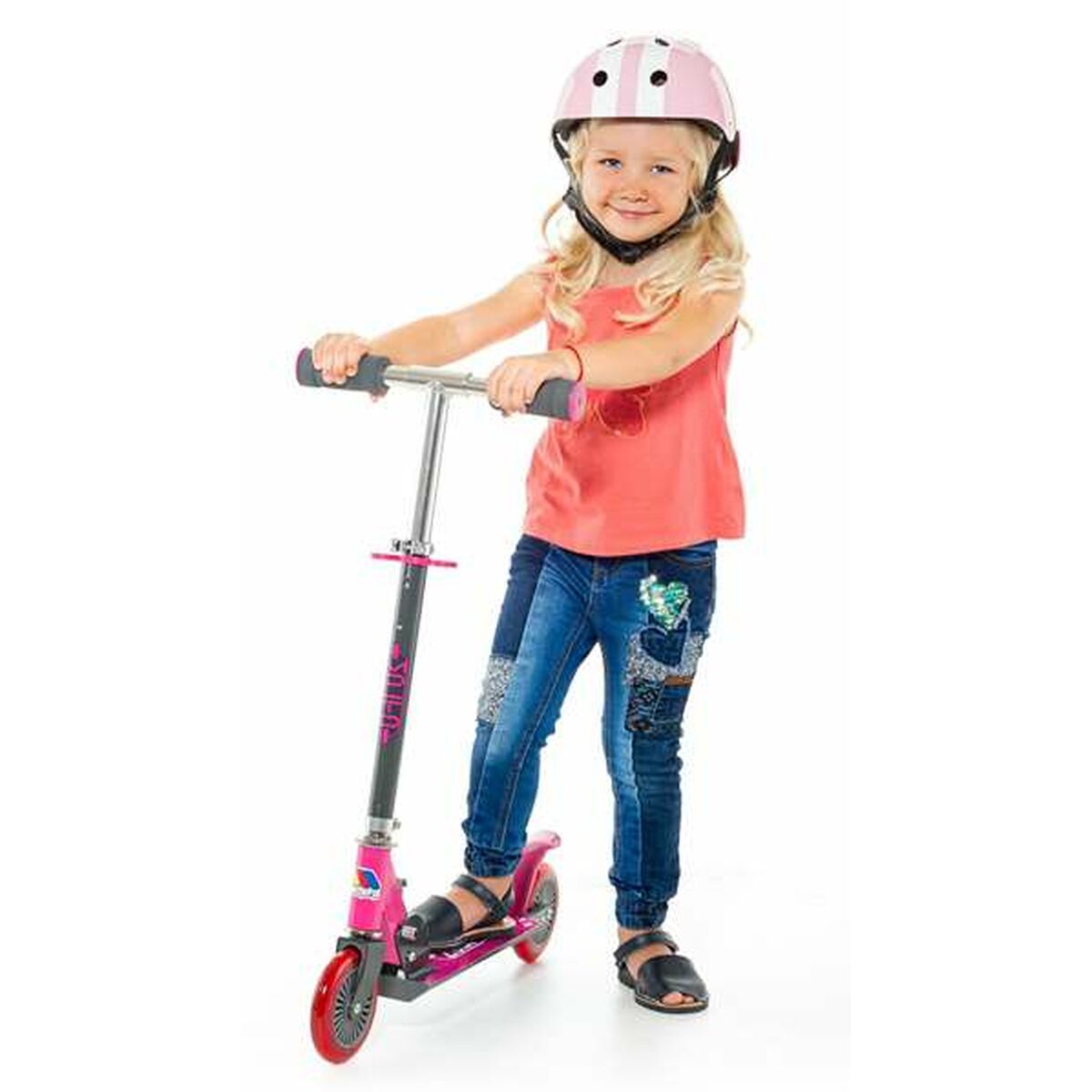 Monopattino Scooter Moltó Rosa 72-77 cm - Disponibile in 3-4 giorni lavorativi