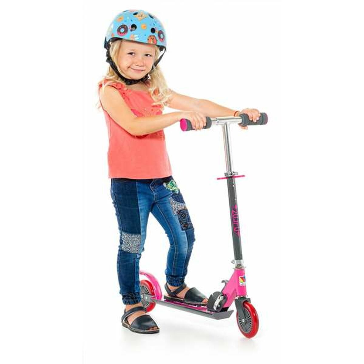 Monopattino Scooter Moltó Rosa 72-77 cm - Disponibile in 3-4 giorni lavorativi