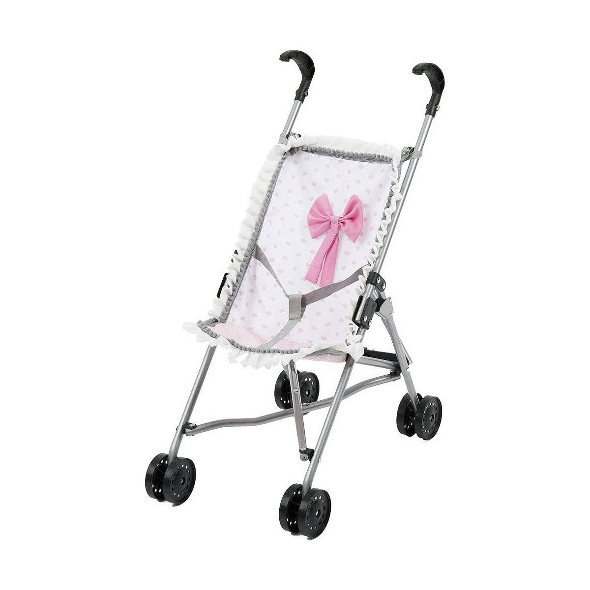 Seggiolina per Bambole Reig Ombrelli Bianco Rosa Pois - Disponibile in 3-4 giorni lavorativi