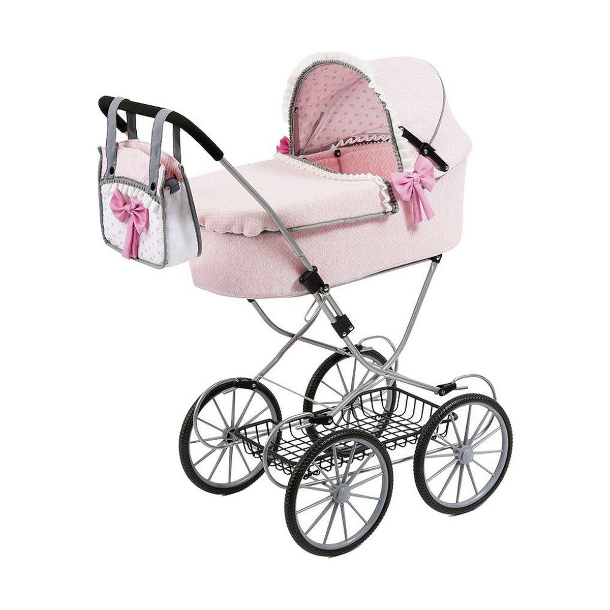 Carrozzina per Bambole Reig Dolls Pram Rosa 64 cm - Disponibile in 3-4 giorni lavorativi