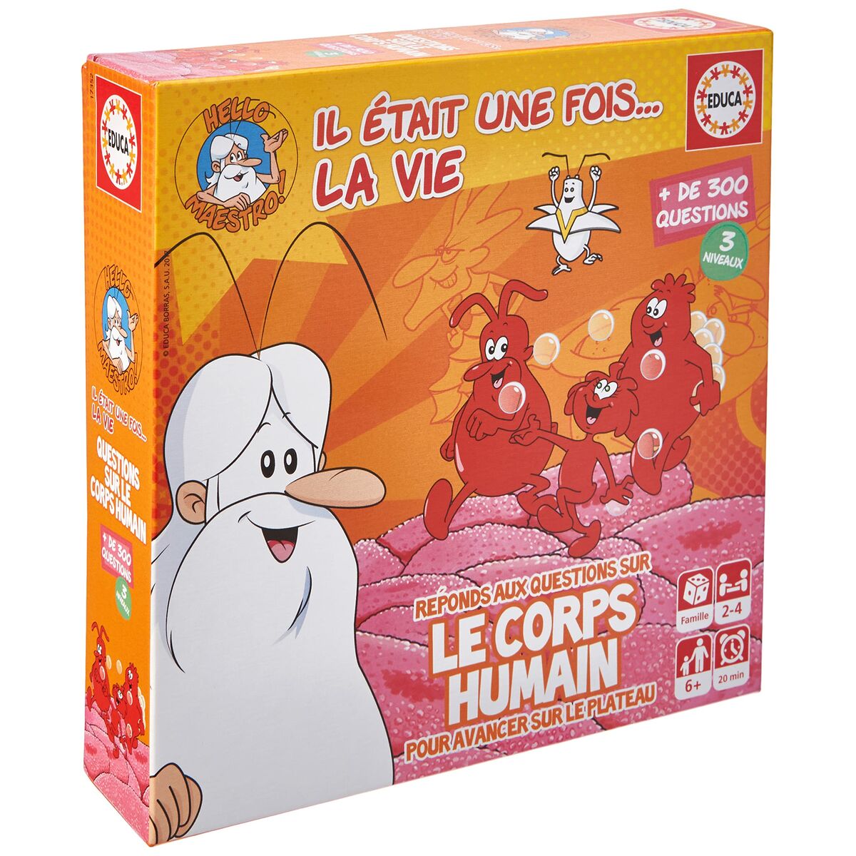 Gioco da Tavolo Educa Le Corps Humain - Il etait une fois...La vie 17352 - Disponibile in 3-4 giorni lavorativi