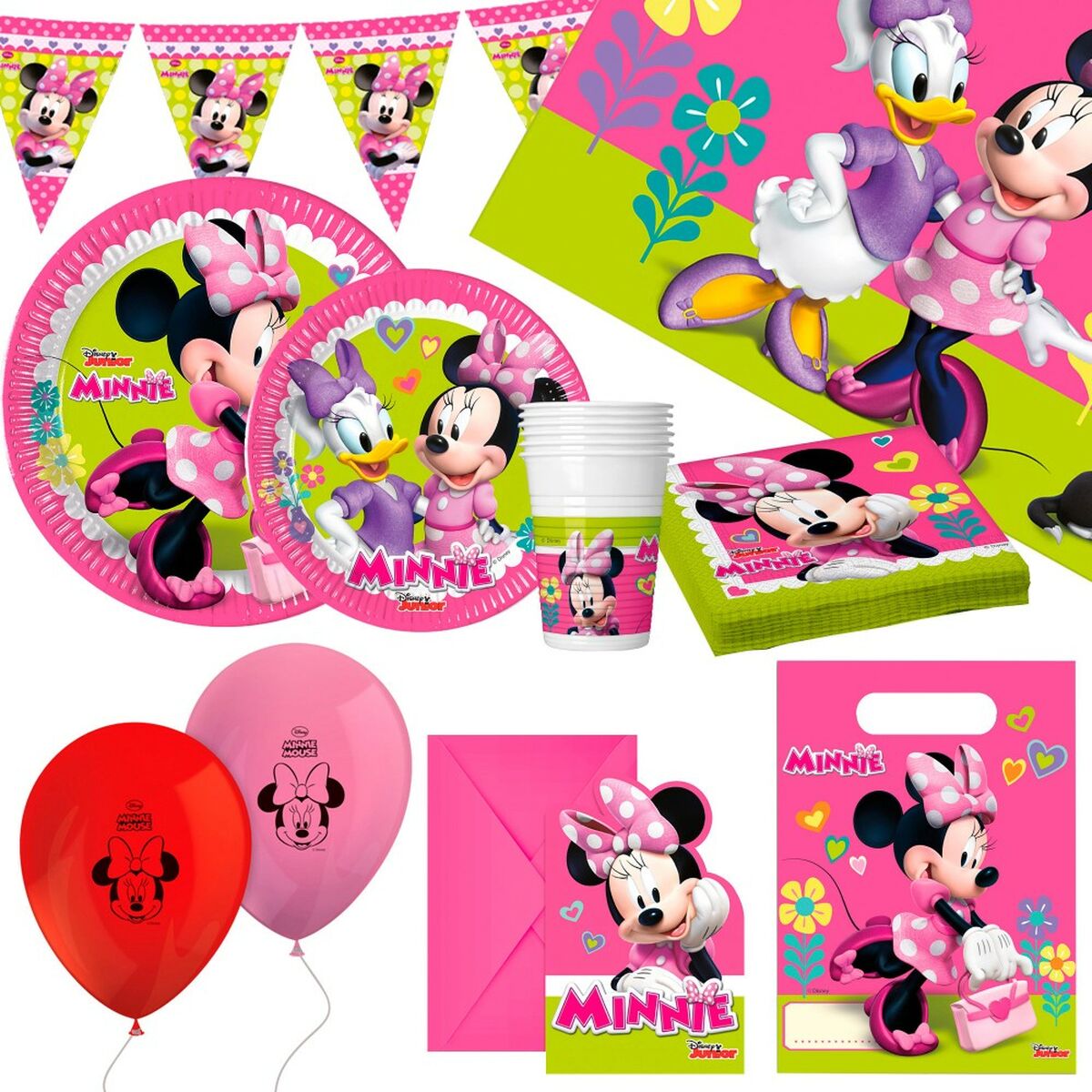 Set Articoli per feste Minnie Mouse 66 Pezzi - Disponibile in 3-4 giorni lavorativi Minnie Mouse