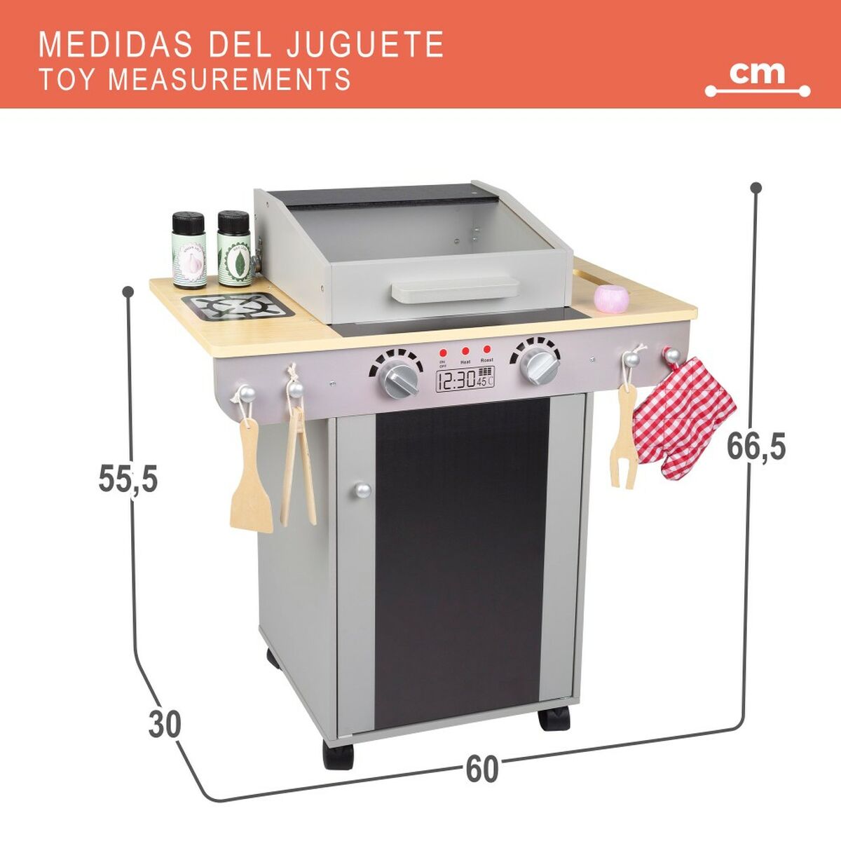 Cucina Giocattolo Teamson BBQ 60 x 66,5 x 30 cm - Disponibile in 3-4 giorni lavorativi Teamson