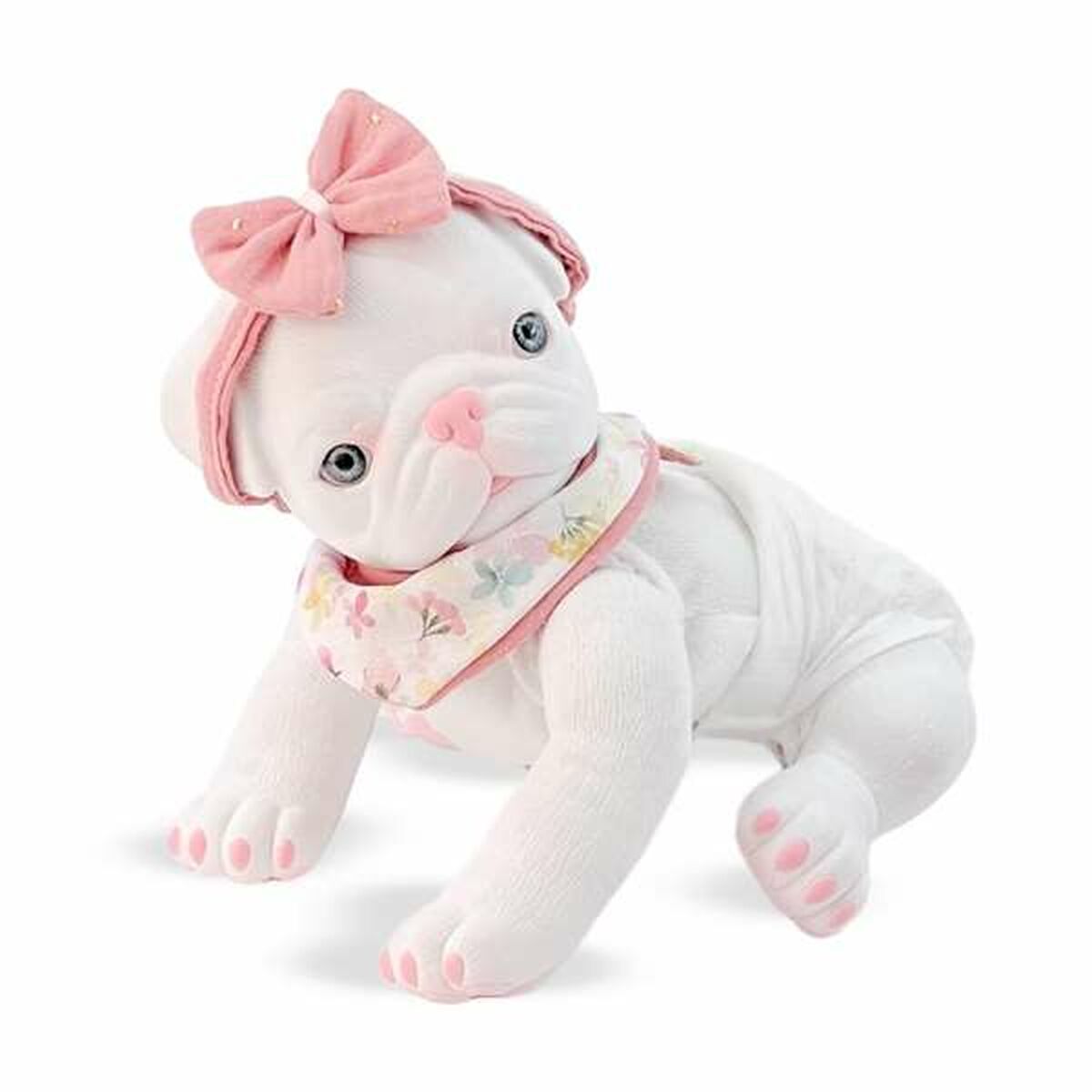 Peluche Berjuan Anireal Bianco Cane 35 cm - Disponibile in 3-4 giorni lavorativi