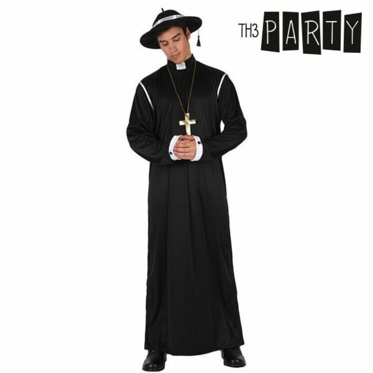 Costume per Adulti Th3 Party Nero (3 Pezzi) Taglia:XL - Disponibile in 3-4 giorni lavorativi Th3 Party