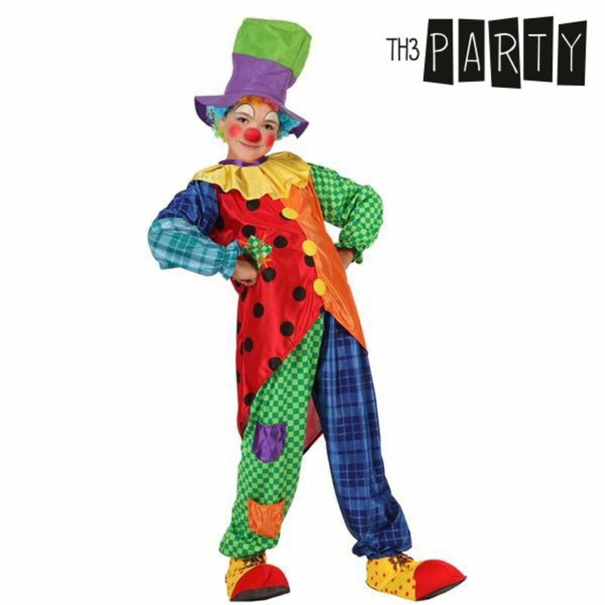 Costume per Bambini Th3 Party Multicolore Circo (3 Pezzi) Taglia:7-9 Anni - Disponibile in 3-4 giorni lavorativi