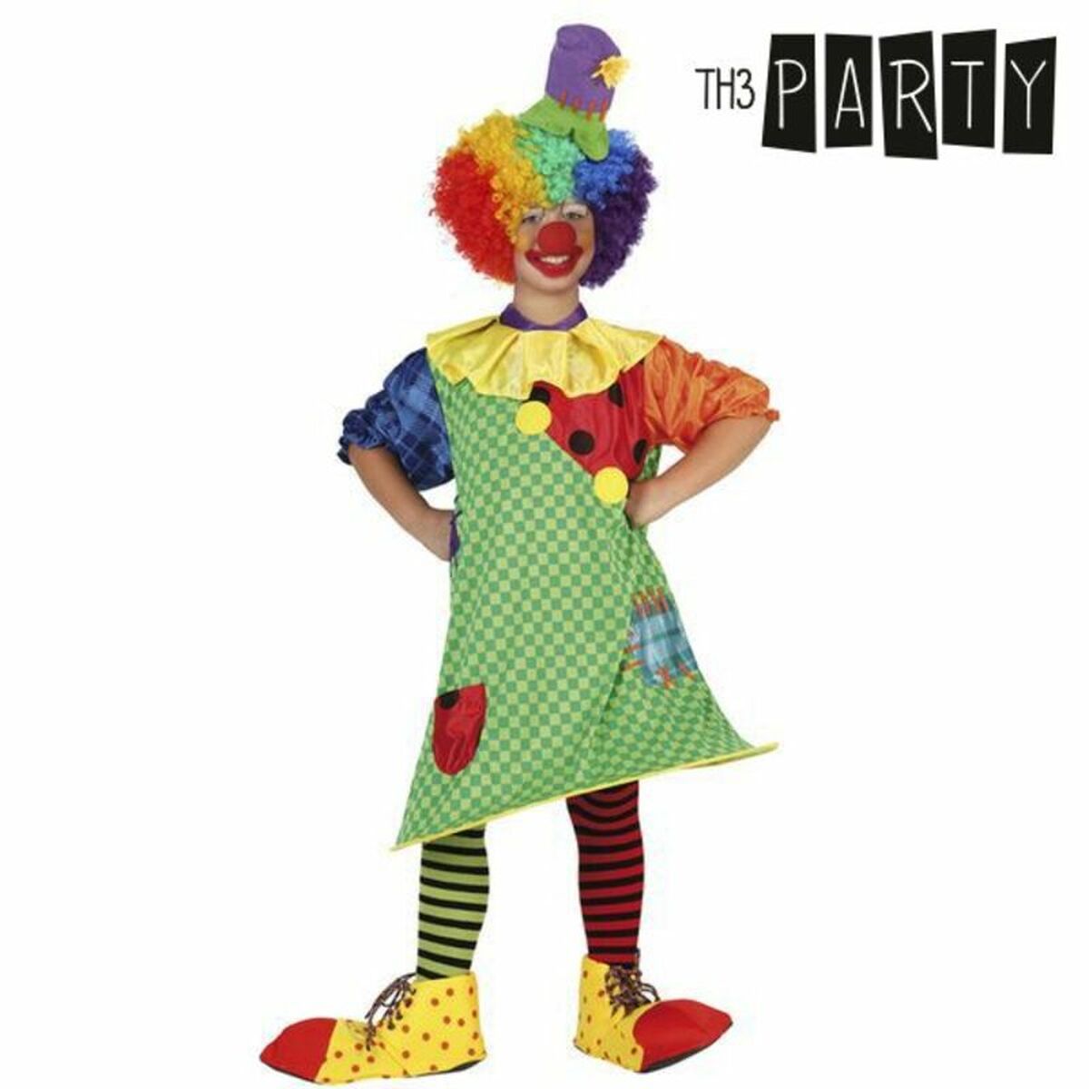 Costume per Bambini Th3 Party Multicolore Circo (2 Pezzi) Taglia:3-4 Anni - Disponibile in 3-4 giorni lavorativi