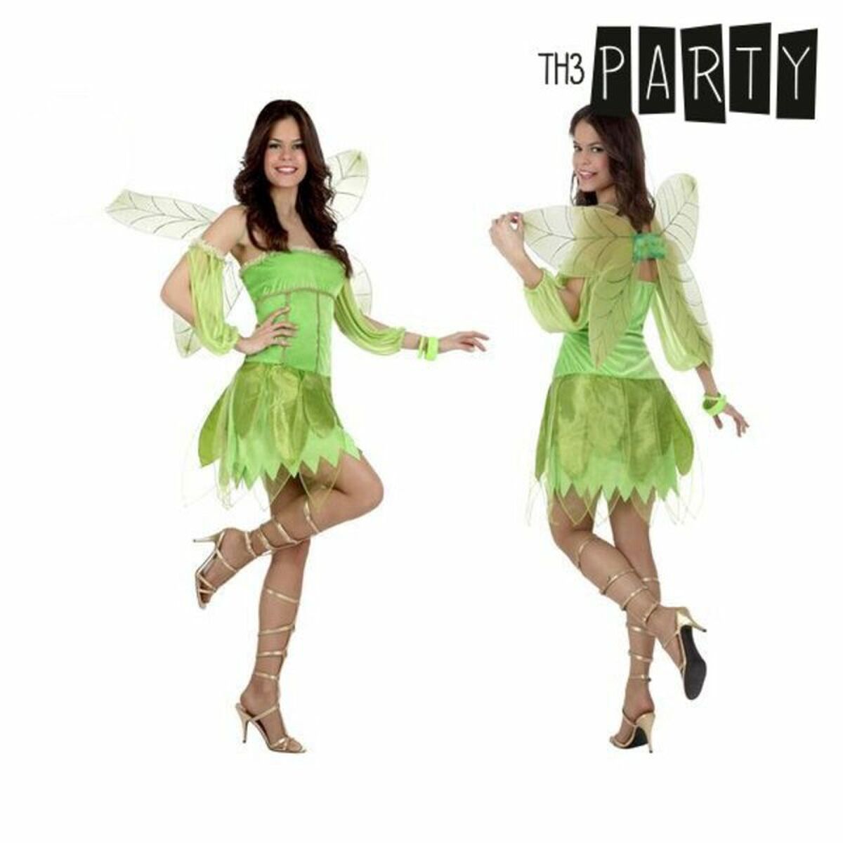 Costume per Adulti Th3 Party Verde Fantasia (3 Pezzi) Taglia:XL - Disponibile in 3-4 giorni lavorativi