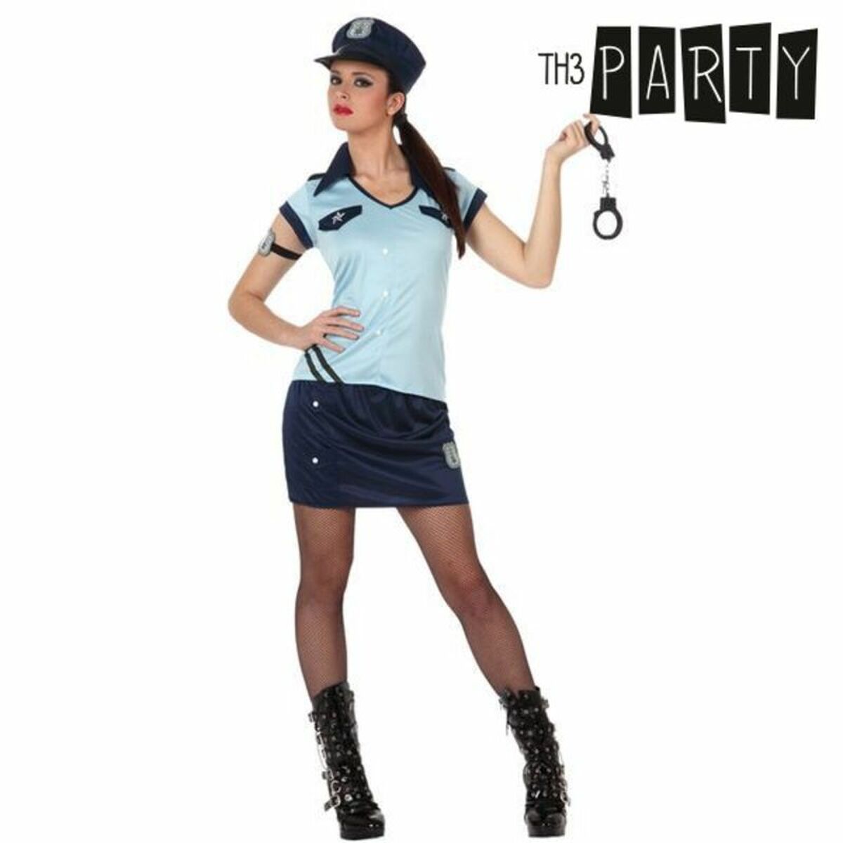 Costume per Adulti Th3 Party Azzurro (4 Pezzi) Taglia:XS/S - Disponibile in 3-4 giorni lavorativi