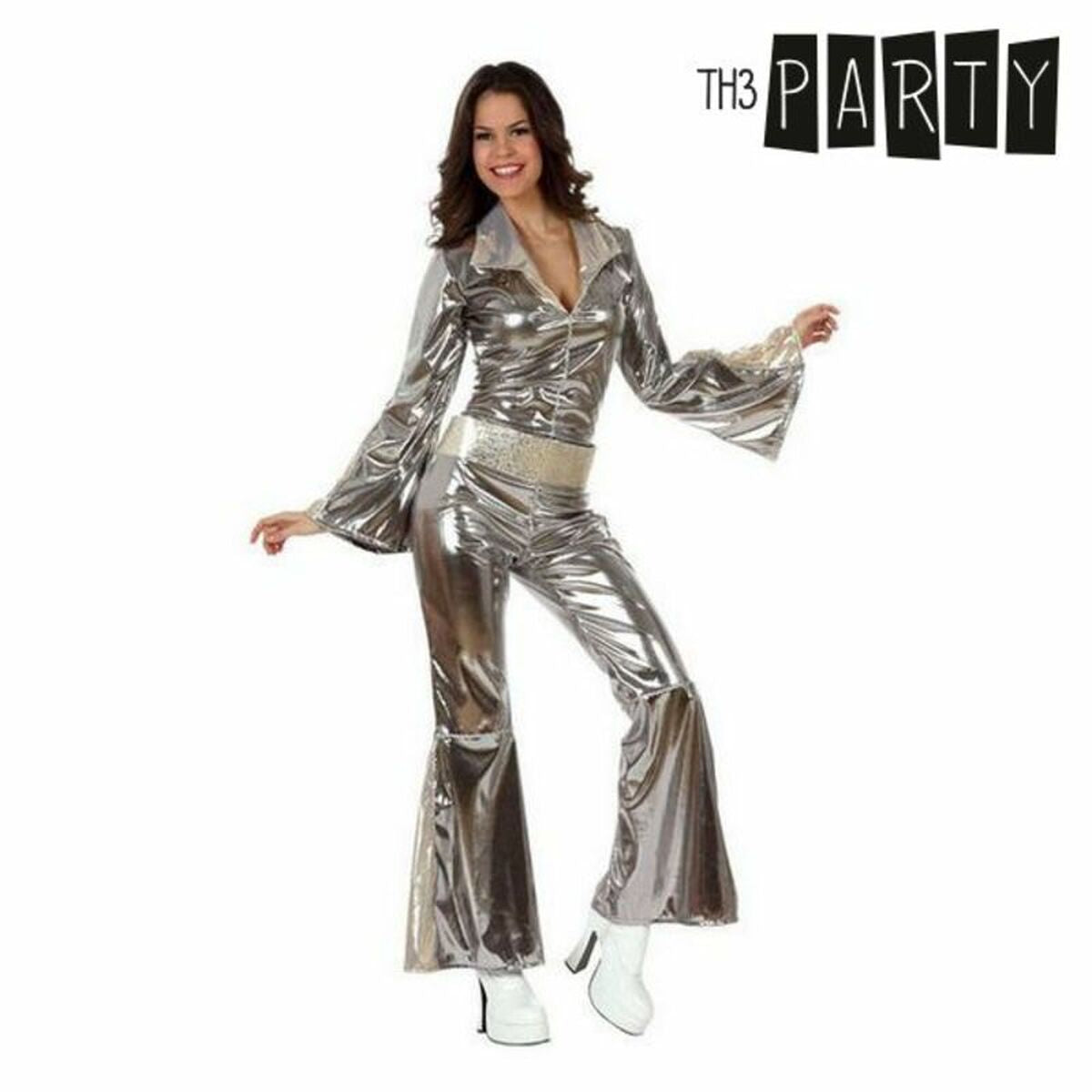 Costume per Adulti Th3 Party Argentato (2 Pezzi) Taglia:M/L - Disponibile in 3-4 giorni lavorativi