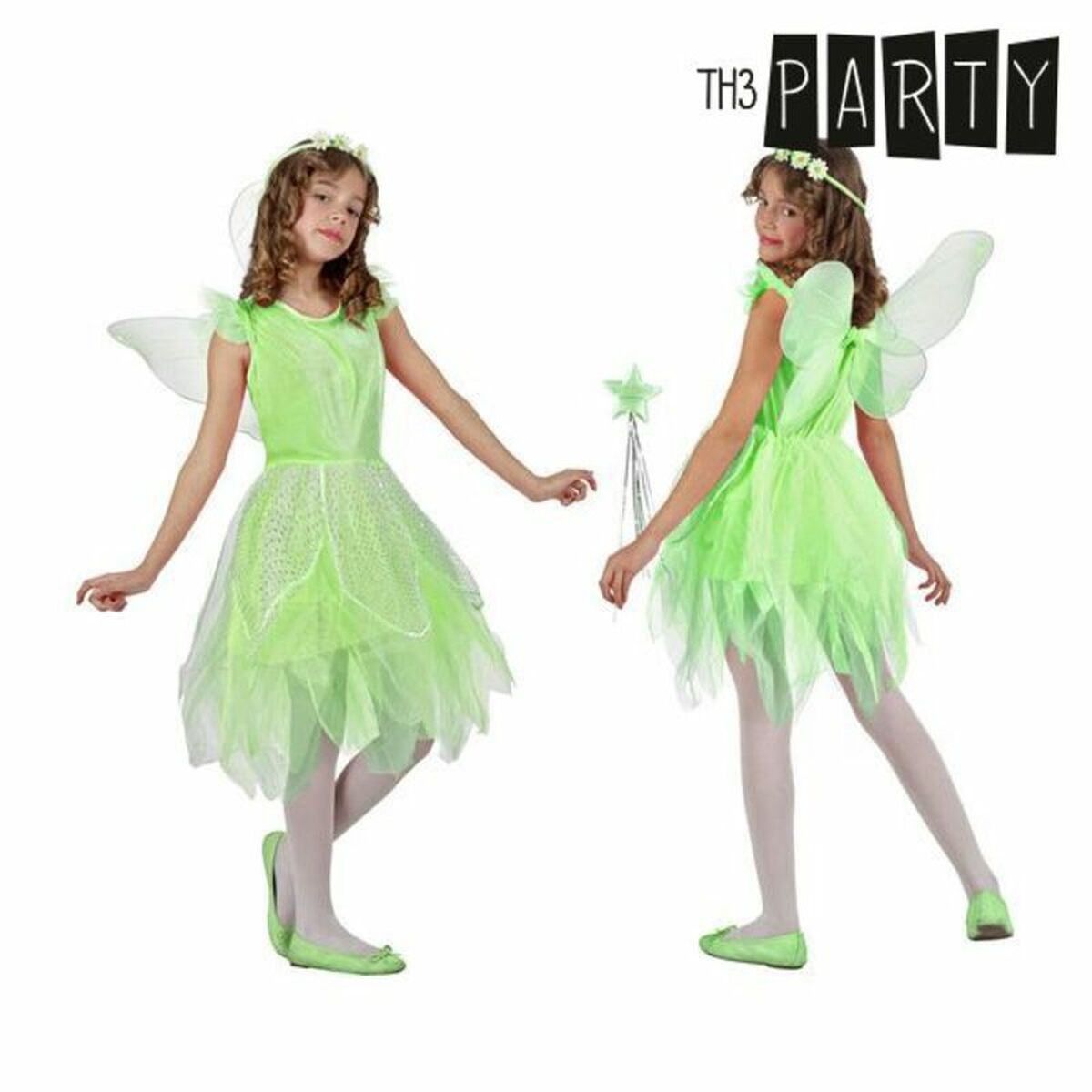 Costume per Bambini Fata Taglia:5-6 Anni - Disponibile in 3-4 giorni lavorativi