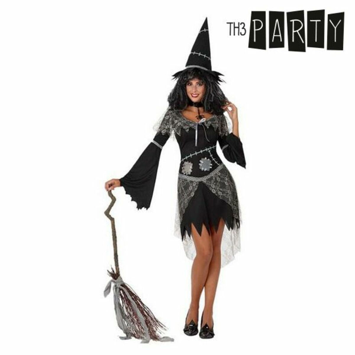 Costume per Adulti Th3 Party Nero (3 Pezzi) Taglia:XL - Disponibile in 3-4 giorni lavorativi