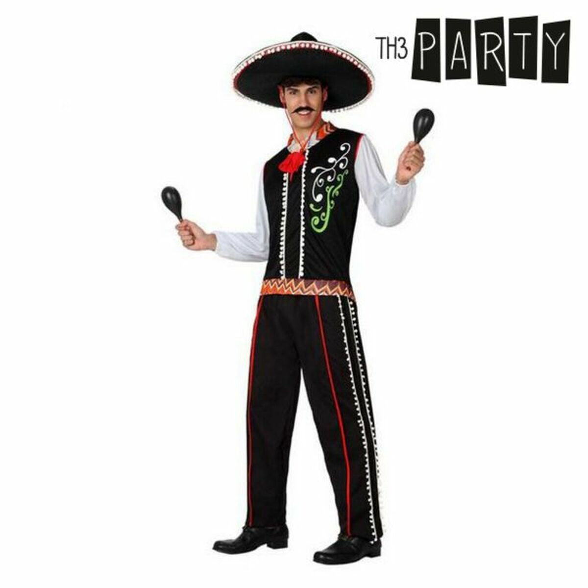 Costume per Adulti Mariachi Taglia:M/L - Disponibile in 3-4 giorni lavorativi