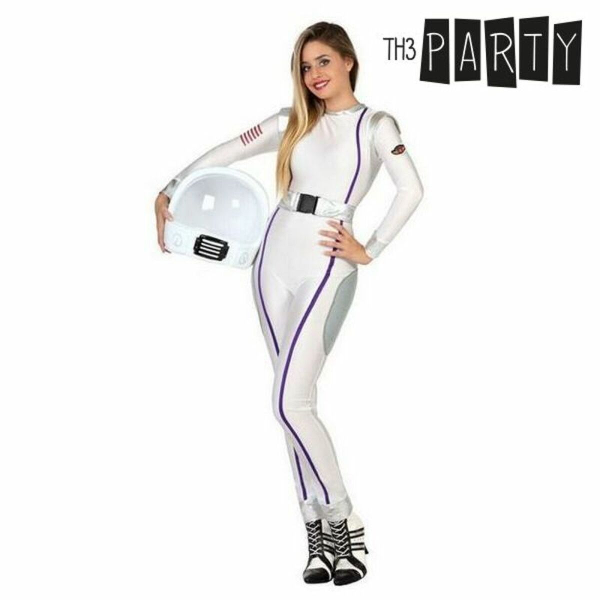 Costume per Adulti Th3 Party Bianco (2 Pezzi) Taglia:XL - Disponibile in 3-4 giorni lavorativi