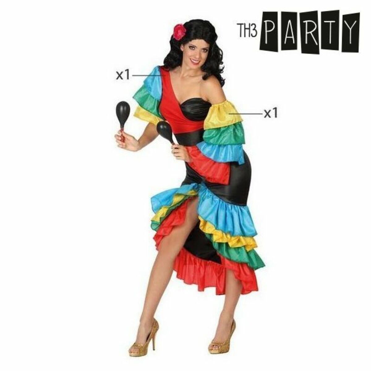 Costume per Adulti Th3 Party Multicolore (2 Unità) Taglia:M/L - Disponibile in 3-4 giorni lavorativi