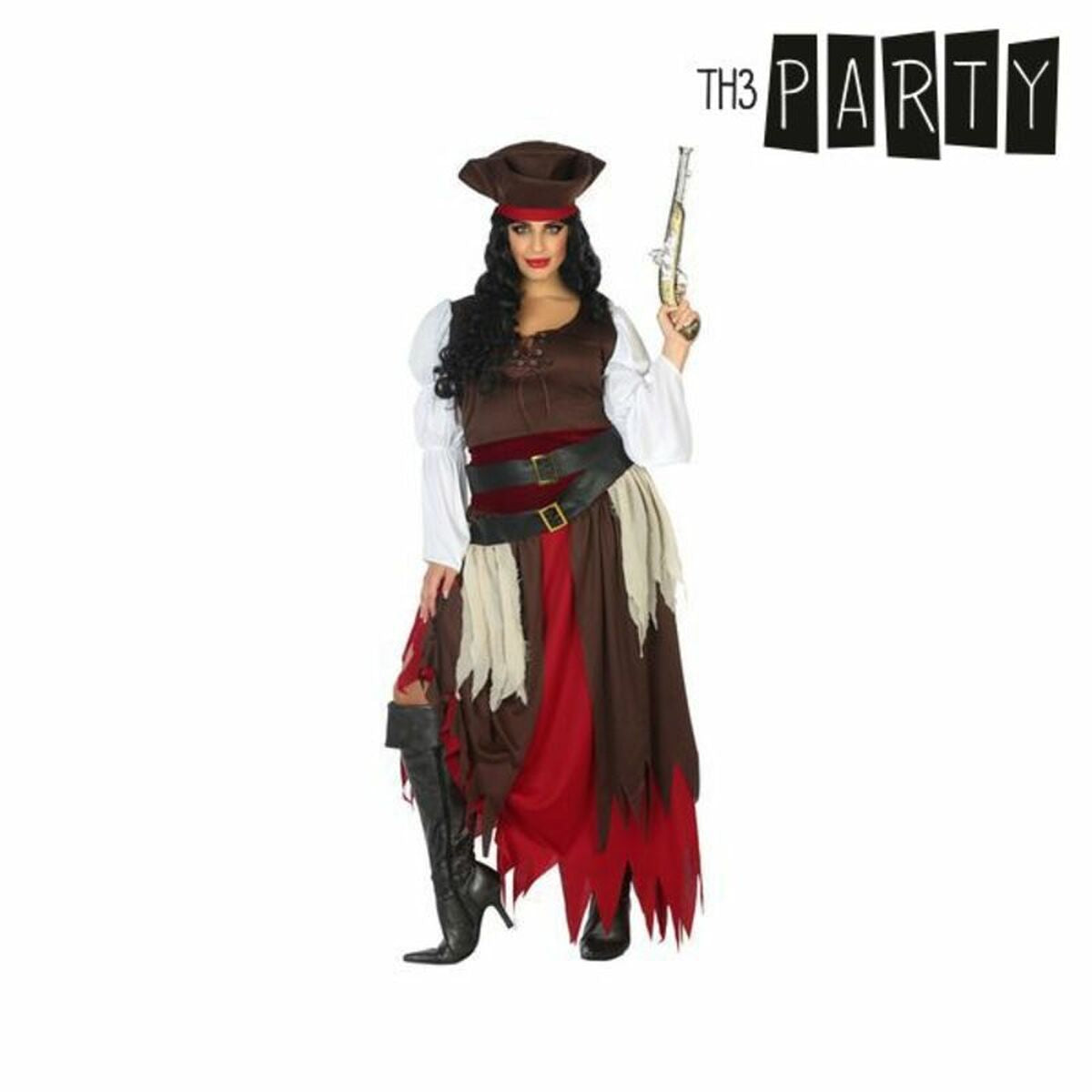 Costume per Adulti Pirata donna Taglia:M/L - Disponibile in 3-4 giorni lavorativi