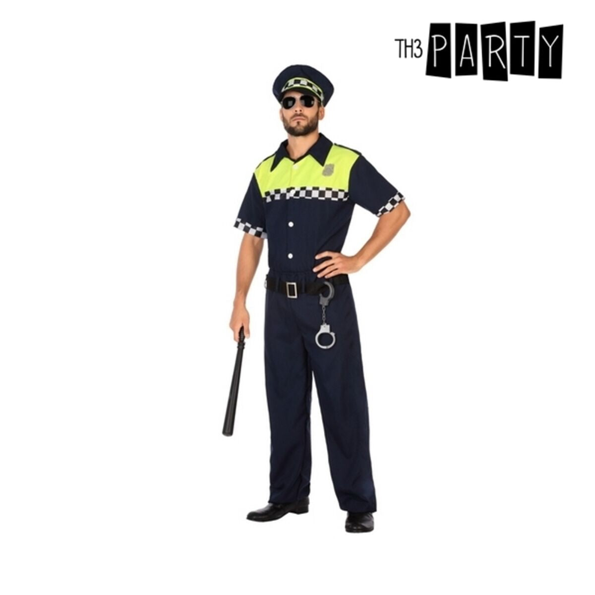 Costume per Adulti (3 pcs) Poliziotto Taglia:XS/S - Disponibile in 3-4 giorni lavorativi