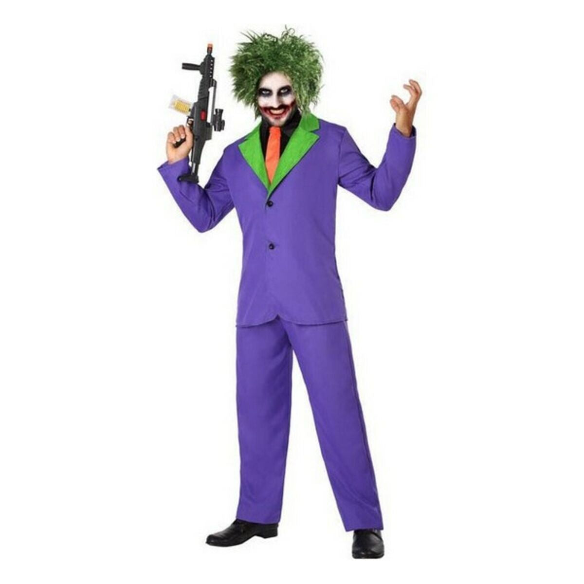 Costume per Adulti Joker Viola Assassino (3 Pezzi) Taglia:XL - Disponibile in 3-4 giorni lavorativi