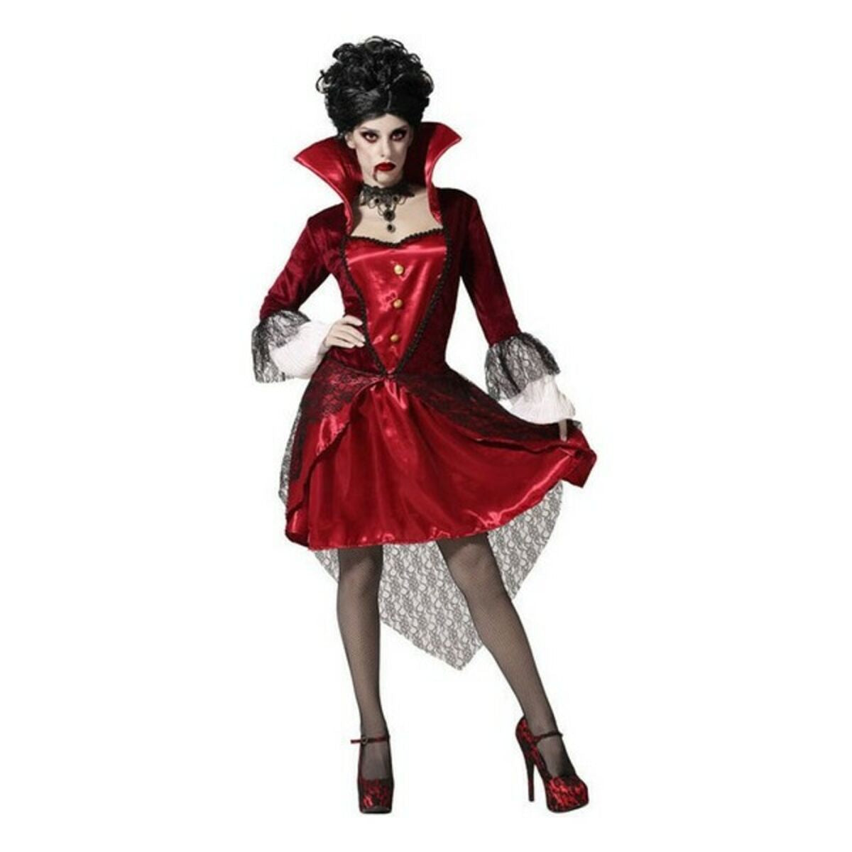 Costume per Adulti Vampiro Donna Taglia:M/L - Disponibile in 3-4 giorni lavorativi