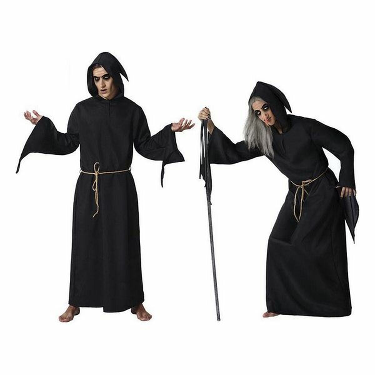 Costume per Adulti Nero (2 Pezzi) (2 Unità) Taglia:XXL - Disponibile in 3-4 giorni lavorativi